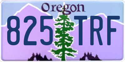 OR license plate 825TRF