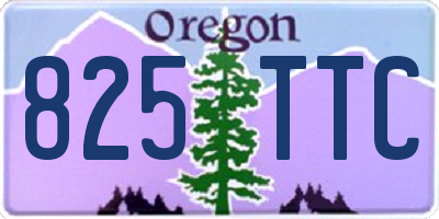 OR license plate 825TTC