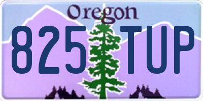 OR license plate 825TUP