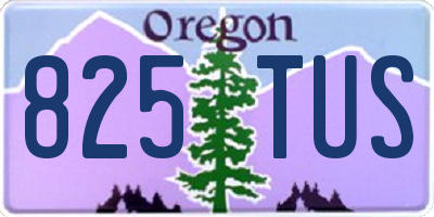 OR license plate 825TUS