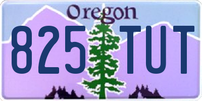 OR license plate 825TUT