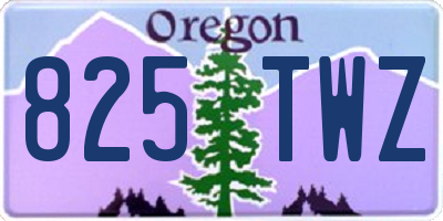 OR license plate 825TWZ
