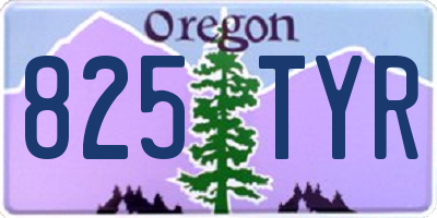 OR license plate 825TYR