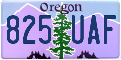 OR license plate 825UAF