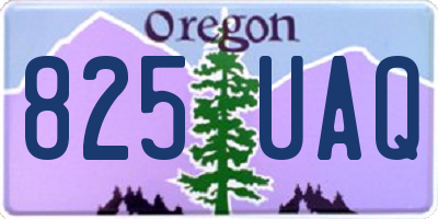 OR license plate 825UAQ