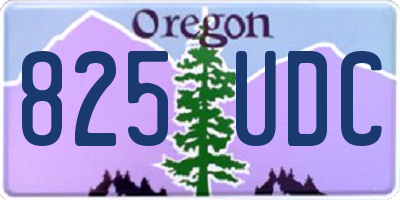 OR license plate 825UDC