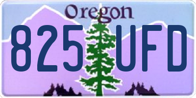 OR license plate 825UFD