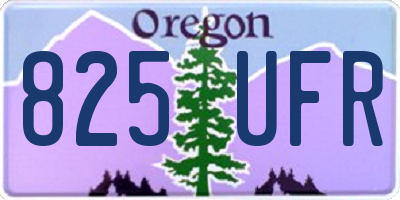 OR license plate 825UFR