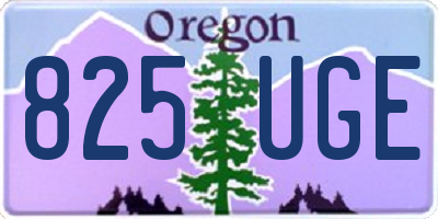 OR license plate 825UGE