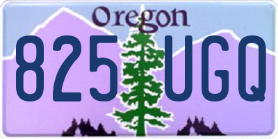 OR license plate 825UGQ