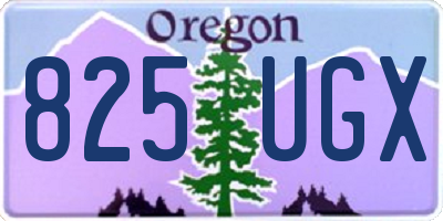 OR license plate 825UGX
