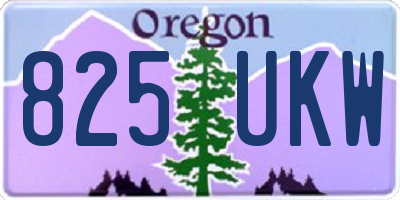 OR license plate 825UKW