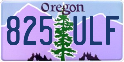 OR license plate 825ULF