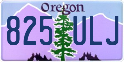 OR license plate 825ULJ