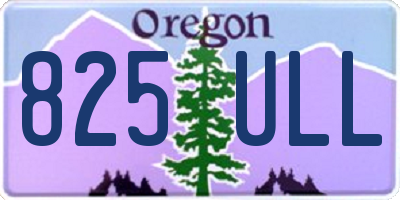 OR license plate 825ULL