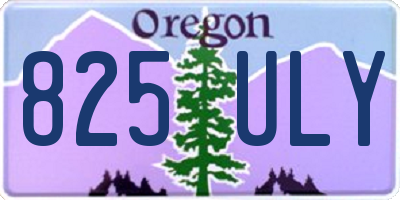 OR license plate 825ULY