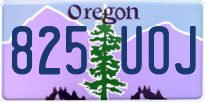 OR license plate 825UOJ