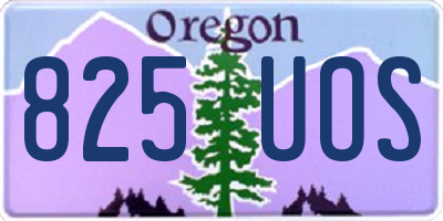 OR license plate 825UOS