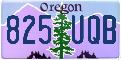 OR license plate 825UQB