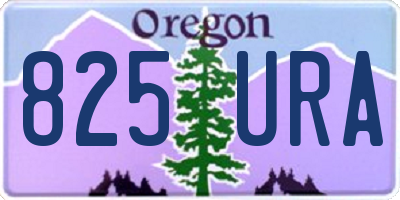 OR license plate 825URA