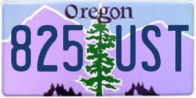 OR license plate 825UST