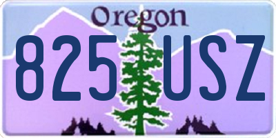 OR license plate 825USZ