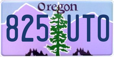 OR license plate 825UTO