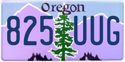 OR license plate 825UUG