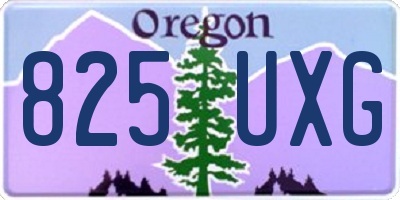 OR license plate 825UXG