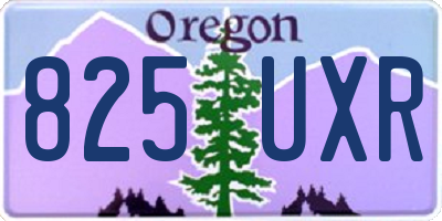 OR license plate 825UXR