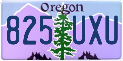 OR license plate 825UXU