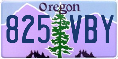 OR license plate 825VBY