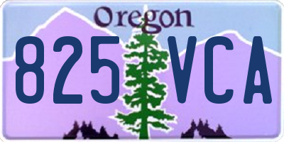 OR license plate 825VCA