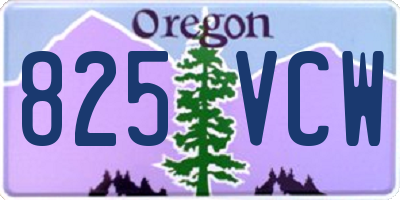 OR license plate 825VCW