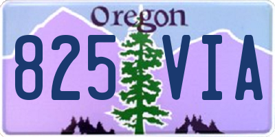 OR license plate 825VIA