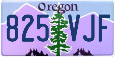 OR license plate 825VJF