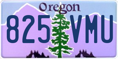 OR license plate 825VMU