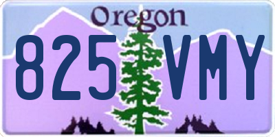 OR license plate 825VMY