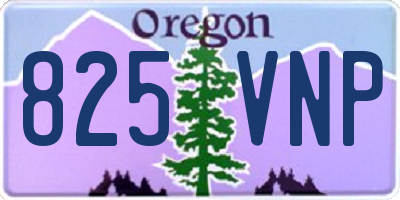 OR license plate 825VNP
