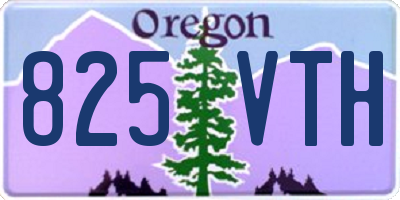 OR license plate 825VTH