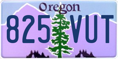 OR license plate 825VUT