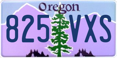 OR license plate 825VXS