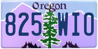 OR license plate 825WIO