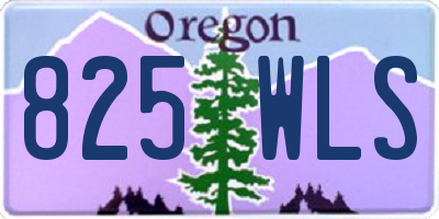 OR license plate 825WLS