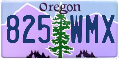 OR license plate 825WMX