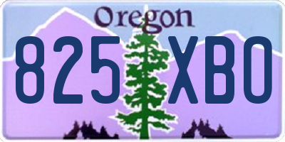 OR license plate 825XBO