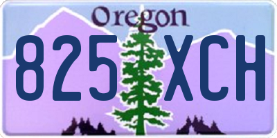 OR license plate 825XCH