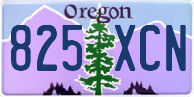OR license plate 825XCN