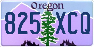 OR license plate 825XCQ