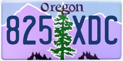 OR license plate 825XDC